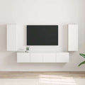 TV-Wandschrank 2 pcs Weiß 30 x 31 x 80 cm Holzwerkstoff