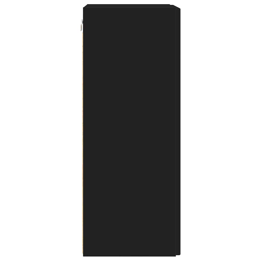 TV-Wandschrank 2 pcs Schwarz 30 x 31 x 80 cm Holzwerkstoff