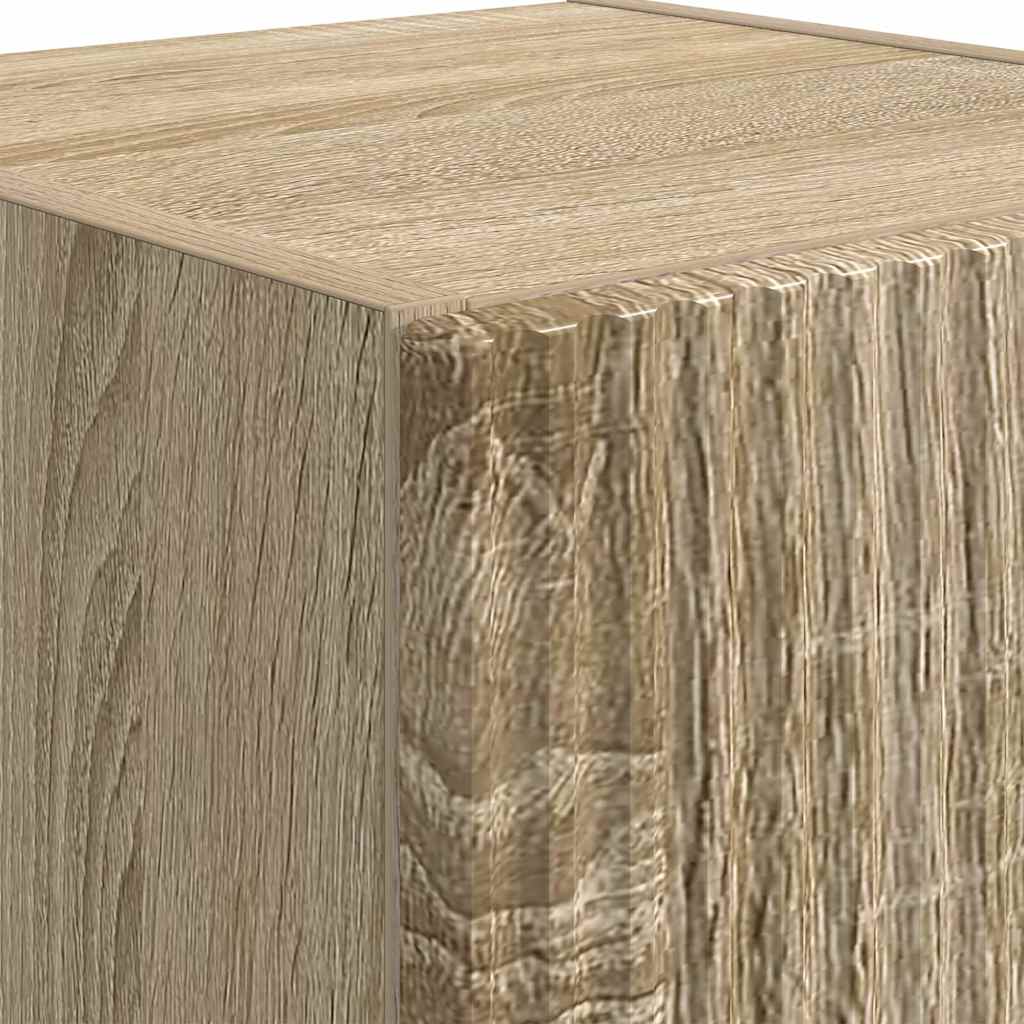 TV-Wandschrank 2 pcs Sonoma 30 x 31 x 80 cm Holzwerkstoff
