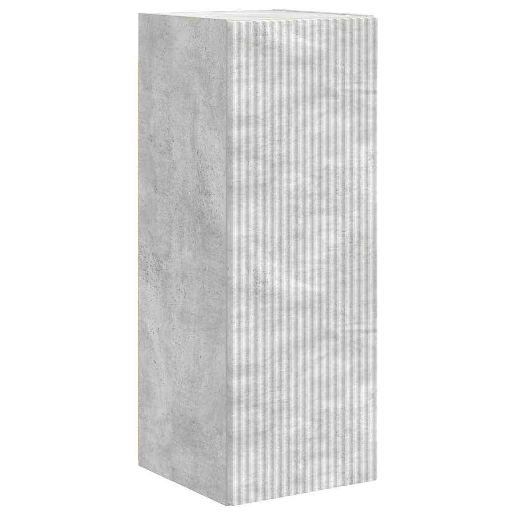 TV-Wandschrank Wandmontiert Beton 30 x 31 x 80 cm Holzwerkstoff