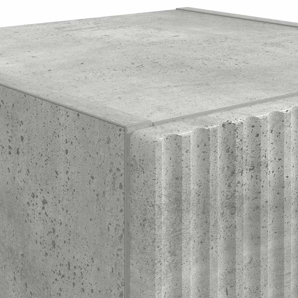 TV-Wandschrank 2 pcs Beton 30 x 31 x 80 cm Holzwerkstoff