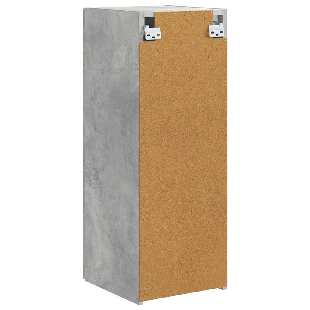 TV-Wandschrank 2 pcs Beton 30 x 31 x 80 cm Holzwerkstoff