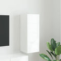 TV-Wandschrank Glänzend Weiß 30 x 31 x 80 cm Holzwerkstoff