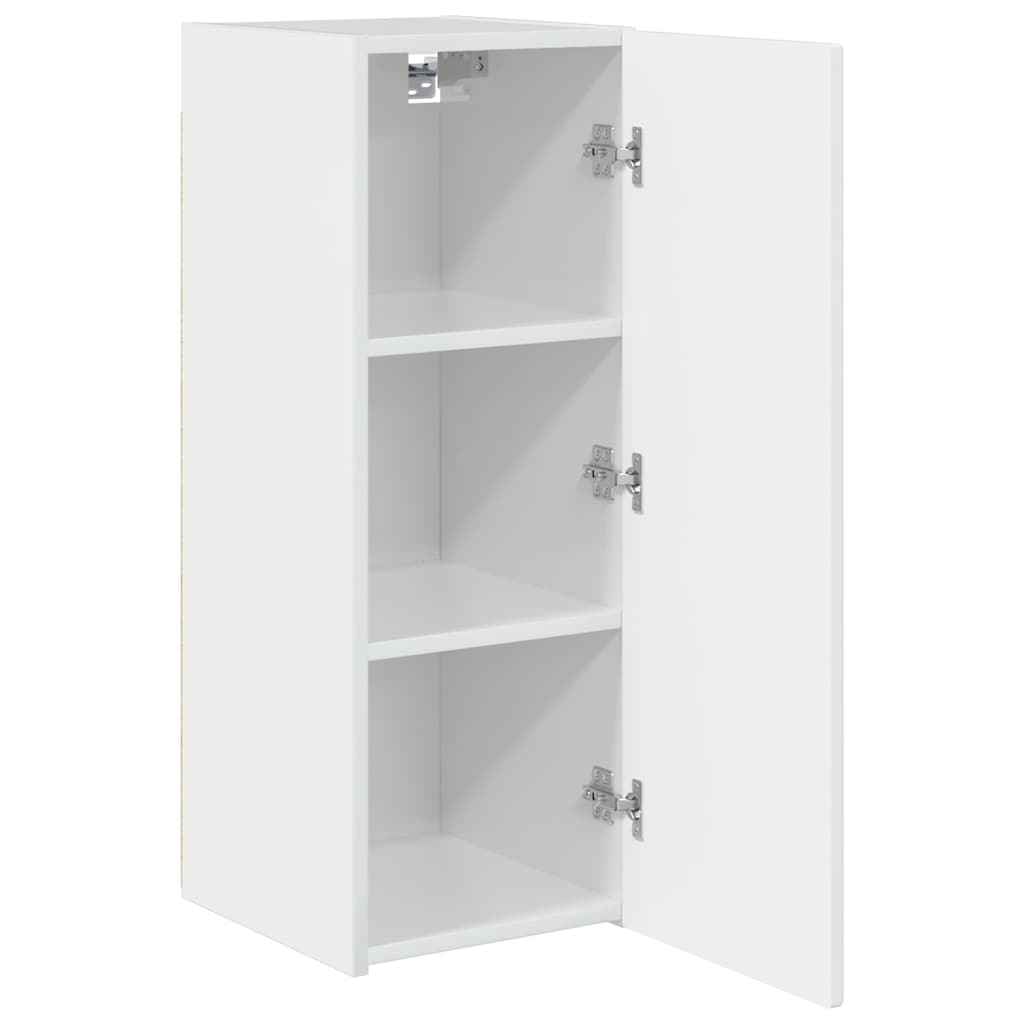 TV-Wandschrank Glänzend Weiß 30 x 31 x 80 cm Holzwerkstoff