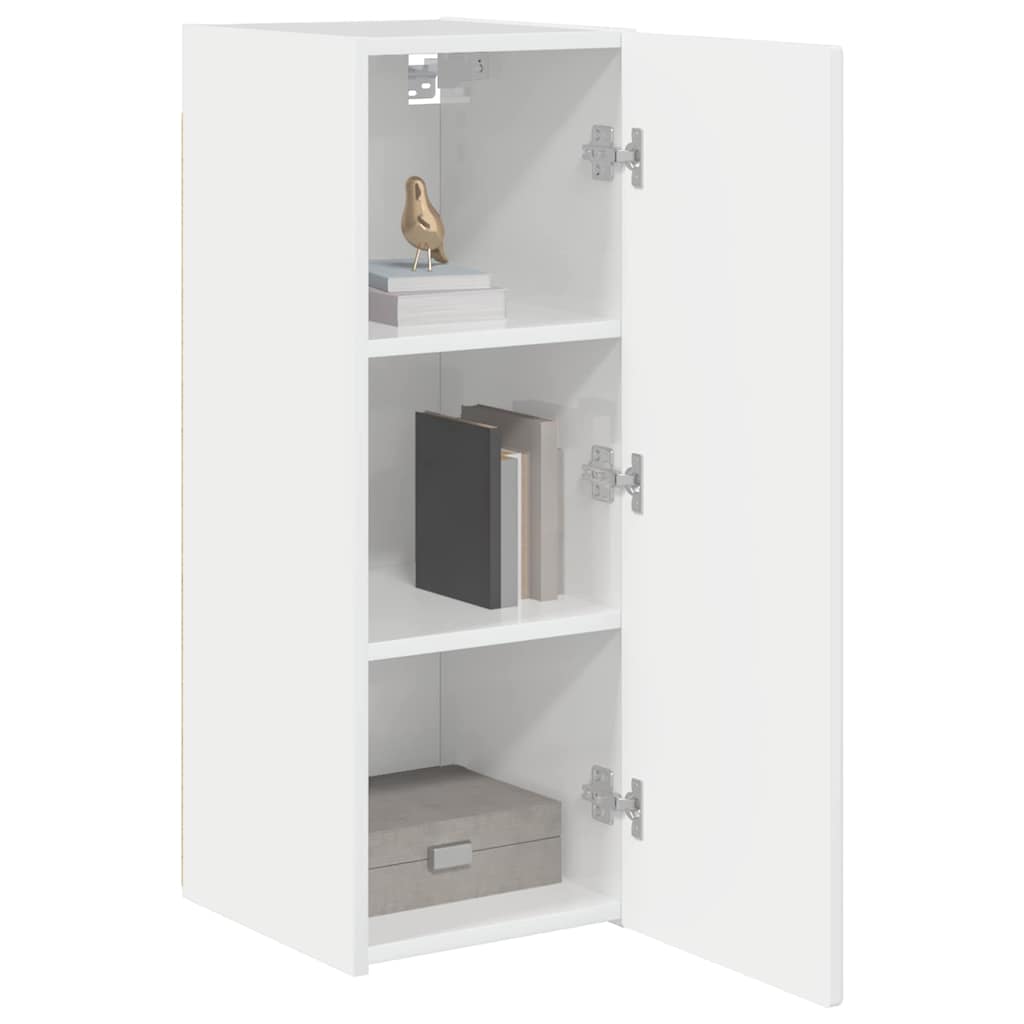 TV-Wandschrank Glänzend Weiß 30 x 31 x 80 cm Holzwerkstoff