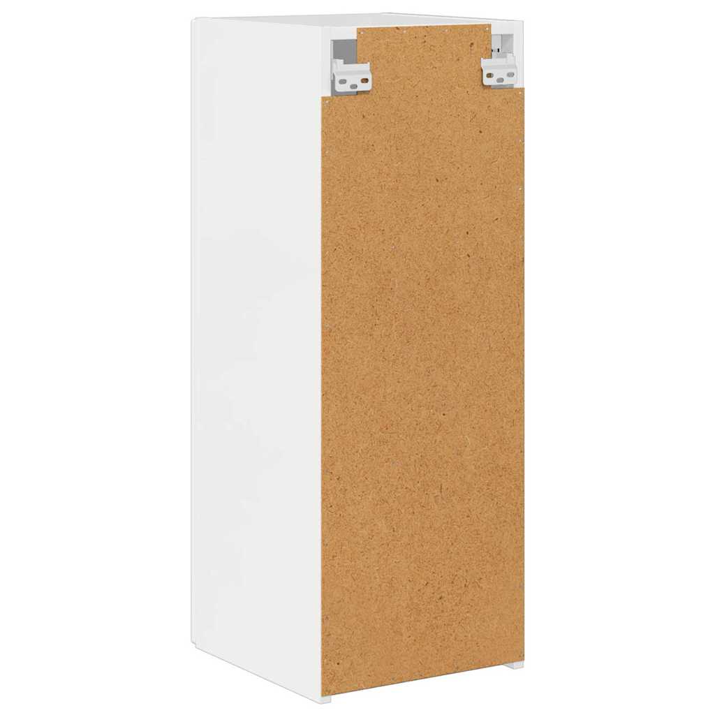 TV-Wandschrank Wandmontiert 2 pcs Glänzend Weiß 30 x 31 x 80 cm