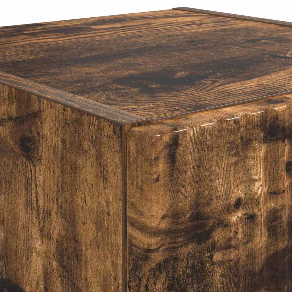TV-Wandschrank 2 pcs Geräucherte Eiche 30 x 31 x 80 cm