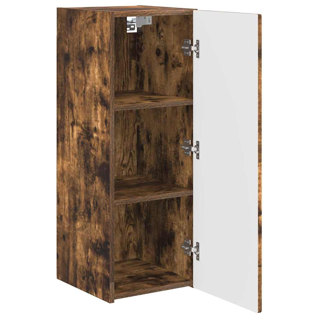 TV-Wandschrank 2 pcs Geräucherte Eiche 30 x 31 x 80 cm