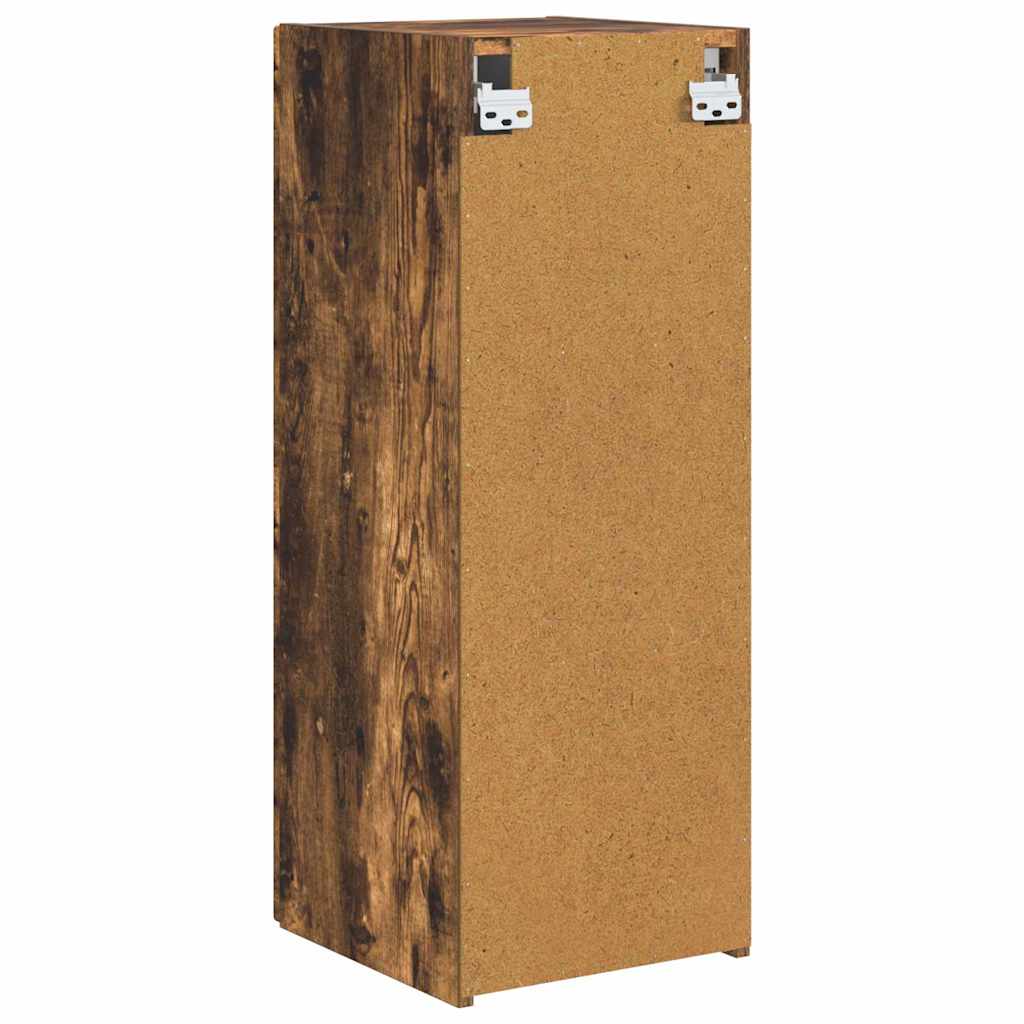TV-Wandschrank 2 pcs Geräucherte Eiche 30 x 31 x 80 cm