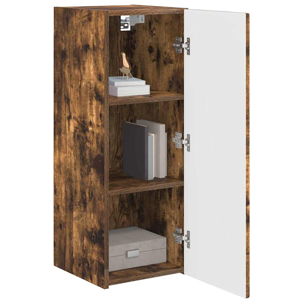 TV-Wandschrank 2 pcs Geräucherte Eiche 30 x 31 x 80 cm