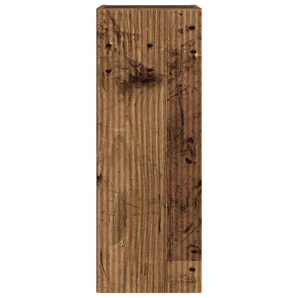 TV-Wandschrank 2 pcs Altholz 30 x 31 x 80 cm Holzwerkstoff