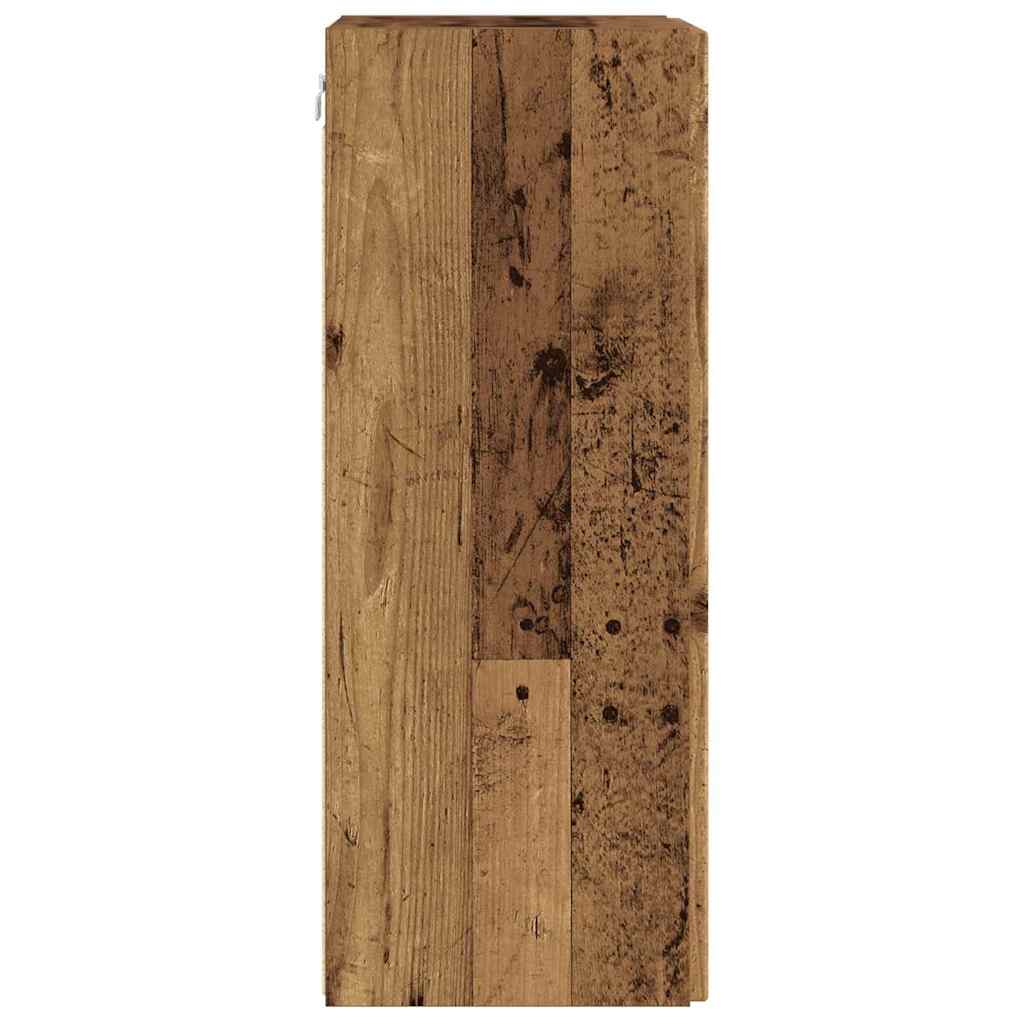 TV-Wandschrank 2 pcs Altholz 30 x 31 x 80 cm Holzwerkstoff