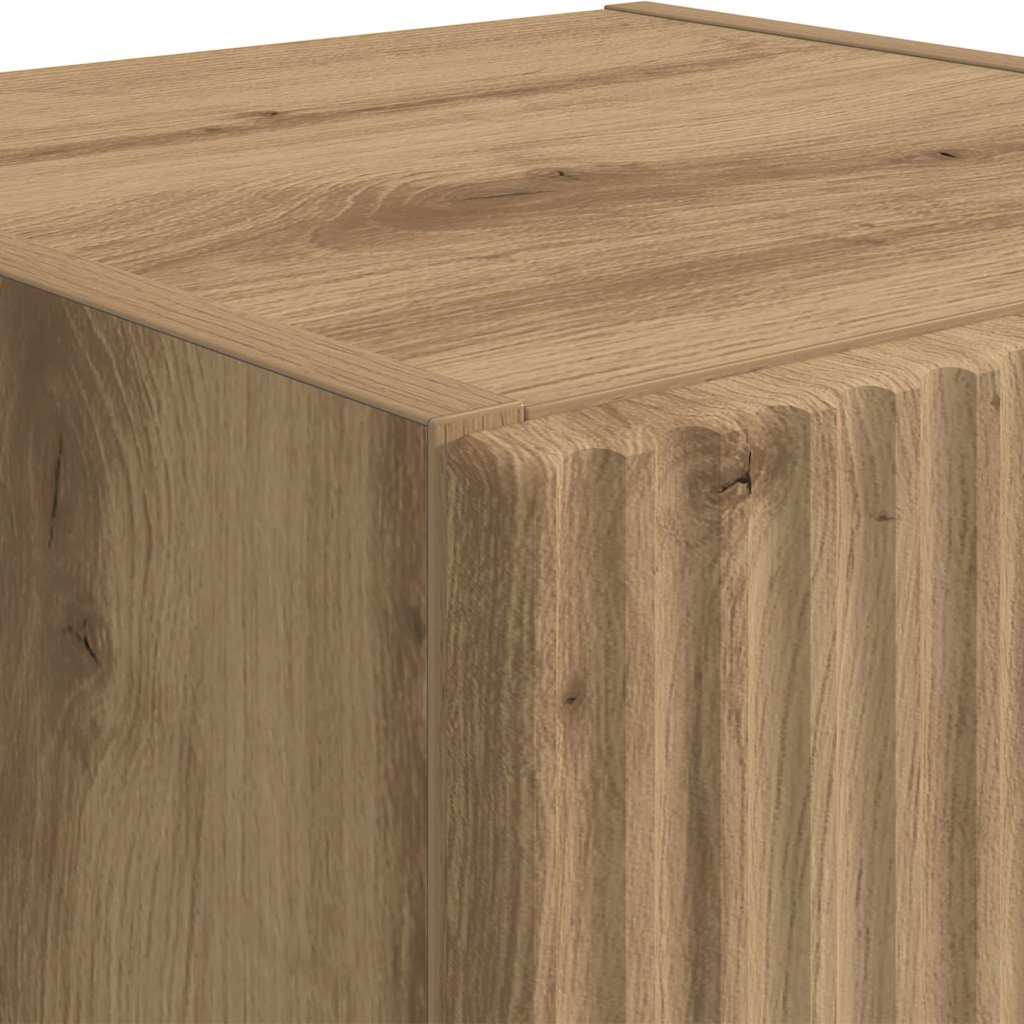 TV-Wandschrank Wandmontiert Kunsthandwerk Eiche 30 x 31 x 80 cm