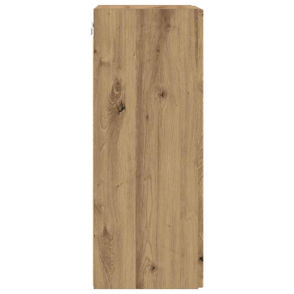 TV-Wandschrank Wandmontiert Kunsthandwerk Eiche 30 x 31 x 80 cm