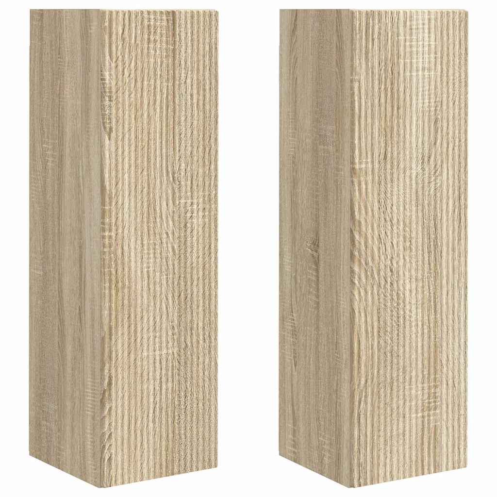 TV-Wandschrank 2 pcs Sonoma 30 x 31 x 100 cm Holzwerkstoff