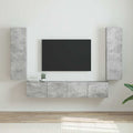 TV-Wandschrank 2 pcs Beton 30 x 31 x 100 cm Holzwerkstoff