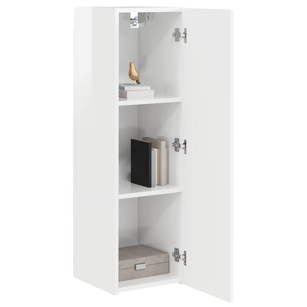 TV-Wandschrank Glänzend Weiß 30 x 31 x 100 cm Holzwerkstoff