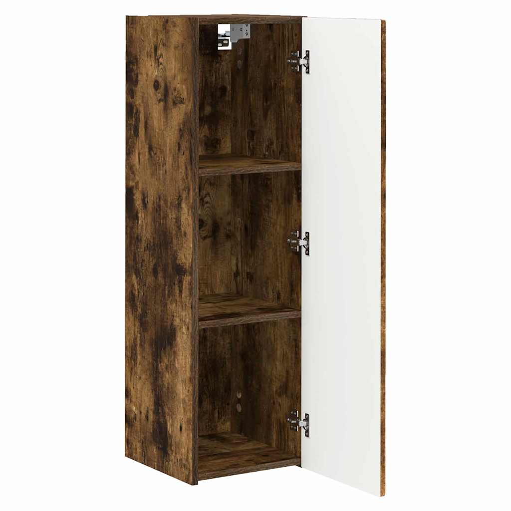 TV-Wandschrank 2 pcs Geräucherte Eiche 30 x 31 x 100 cm