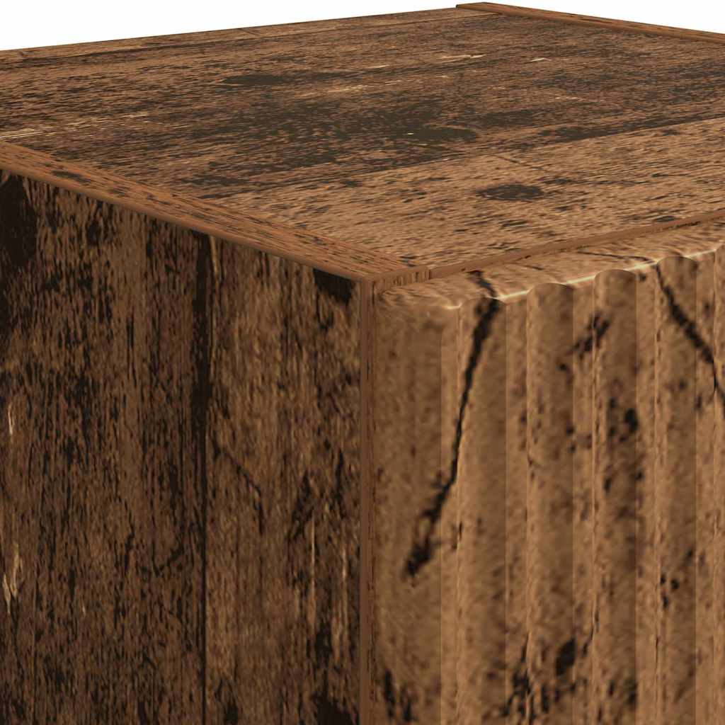 TV-Wandschrank 2 pcs Altholz 30 x 31 x 100 cm Holzwerkstoff
