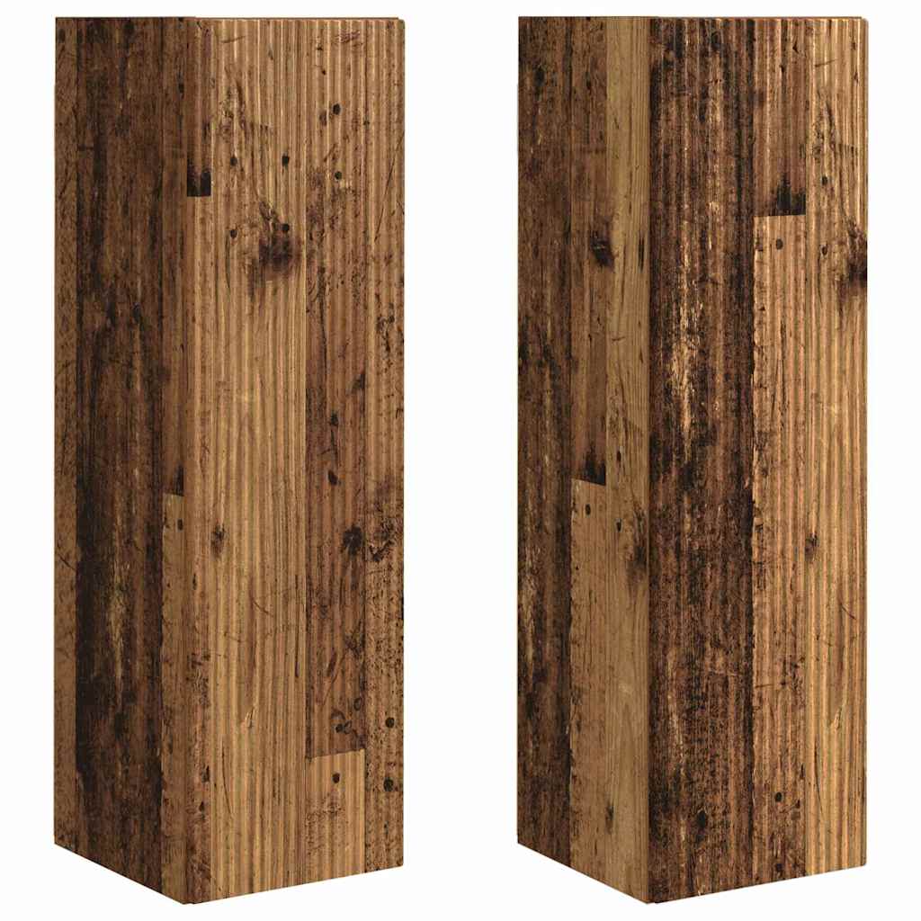 TV-Wandschrank 2 pcs Altholz 30 x 31 x 100 cm Holzwerkstoff