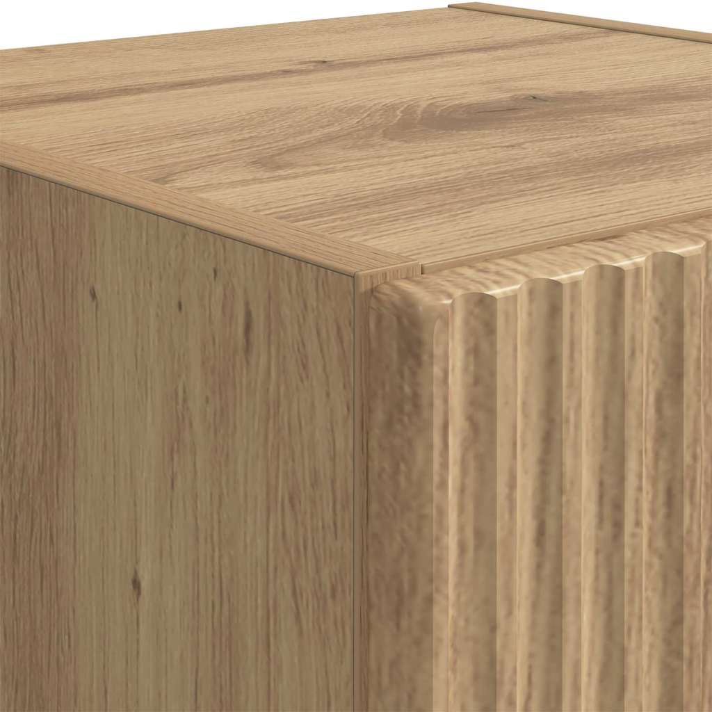 TV-Wandschrank 2 pcs Kunsthandwerk Eiche 30 x 31 x 100 cm