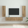 TV-Wandschrank 2 pcs Kunsthandwerk Eiche 30 x 31 x 100 cm