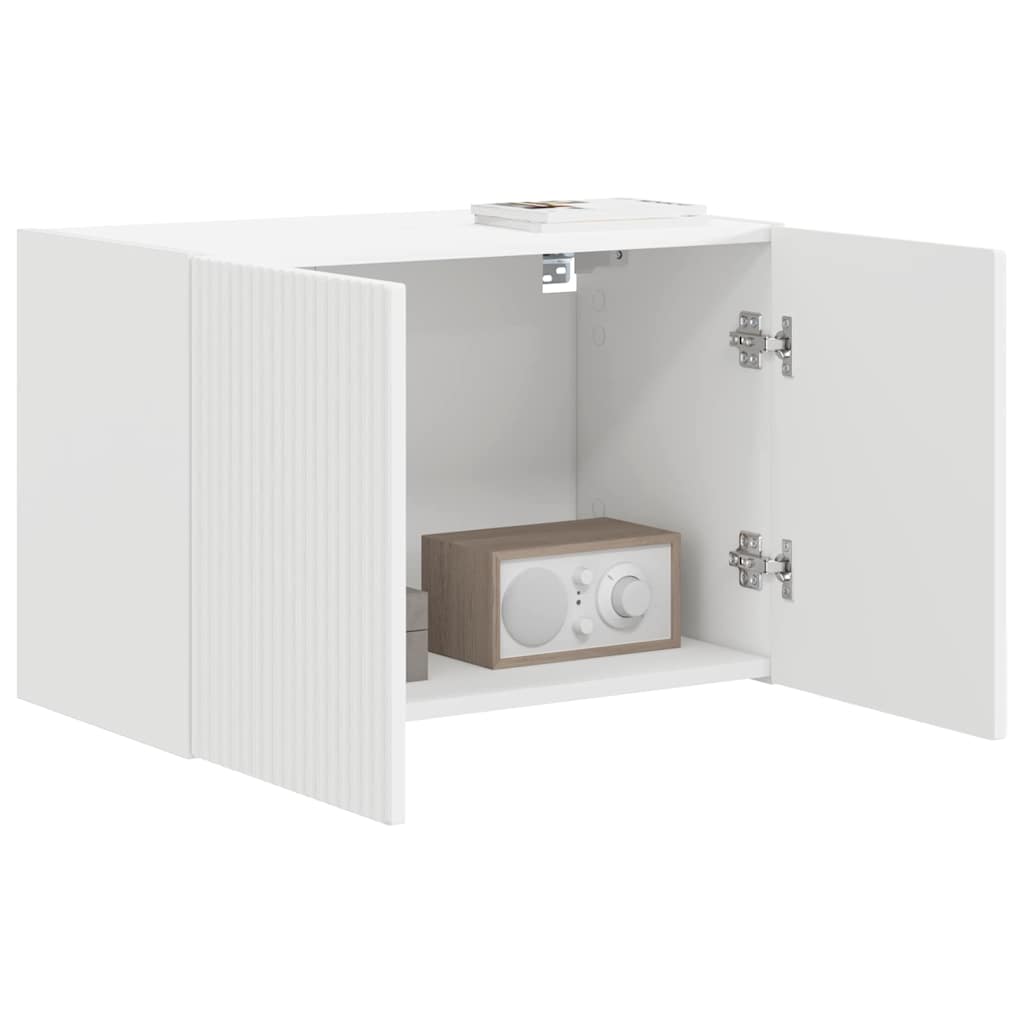 TV-Wandschrank Weiß 59,5 x 31 x 40 cm Holzwerkstoff