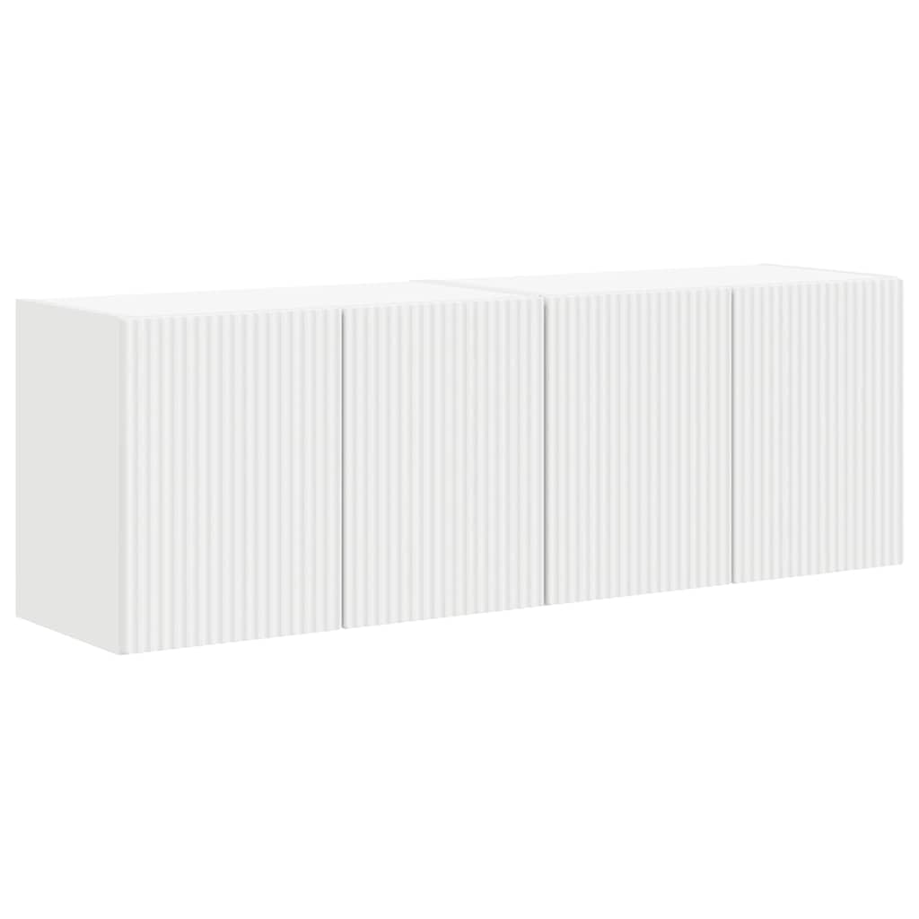 TV-Wandschrank 2 pcs Weiß 59,5 x 31 x 40 cm Holzwerkstoff
