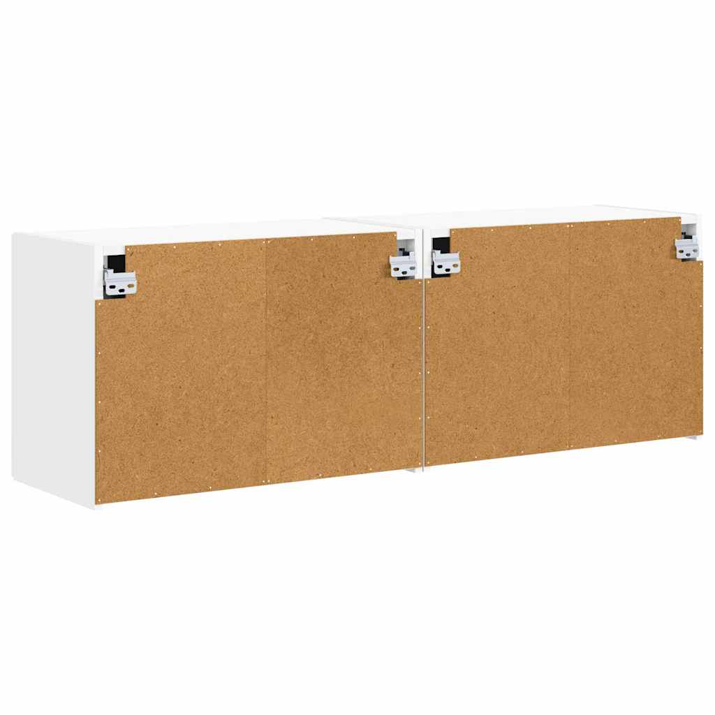 TV-Wandschrank 2 pcs Weiß 59,5 x 31 x 40 cm Holzwerkstoff