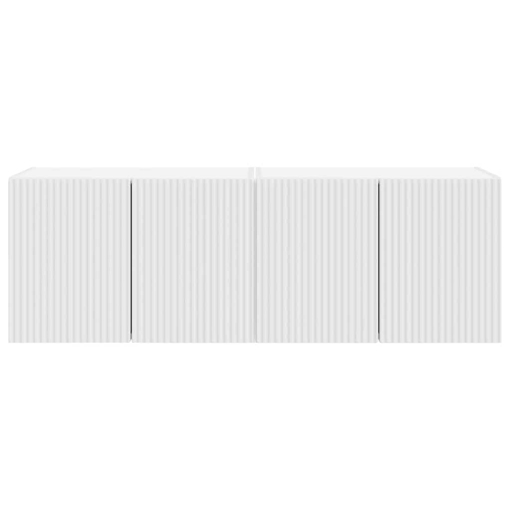 TV-Wandschrank 2 pcs Weiß 59,5 x 31 x 40 cm Holzwerkstoff