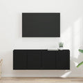 TV-Wandschrank 2 pcs Schwarz 59,5 x 31 x 40 cm Holzwerkstoff