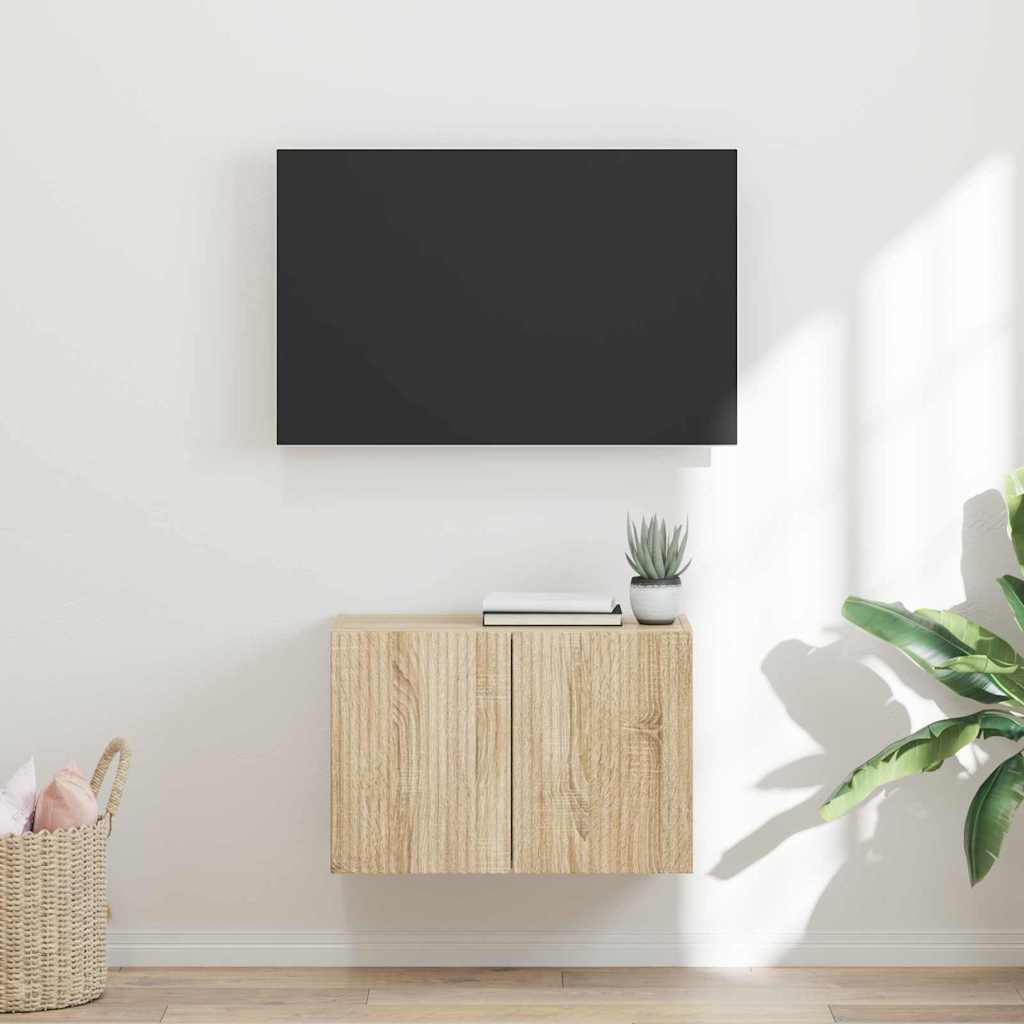 TV-Wandschrank Sonoma-Eiche 59,5 x 31 x 40 cm Holzwerkstoff