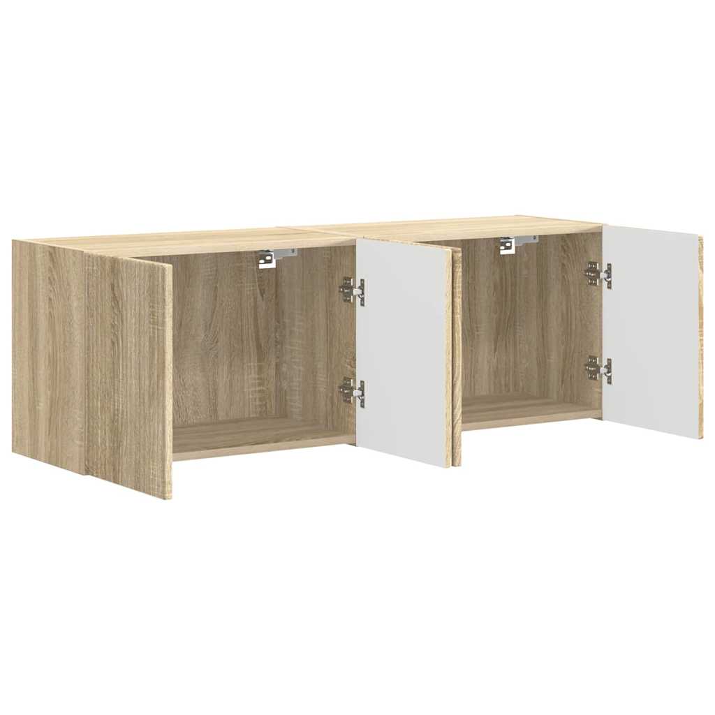 TV-Wandschrank 2 pcs Sonoma-Eiche 59,5 x 31 x 40 cm