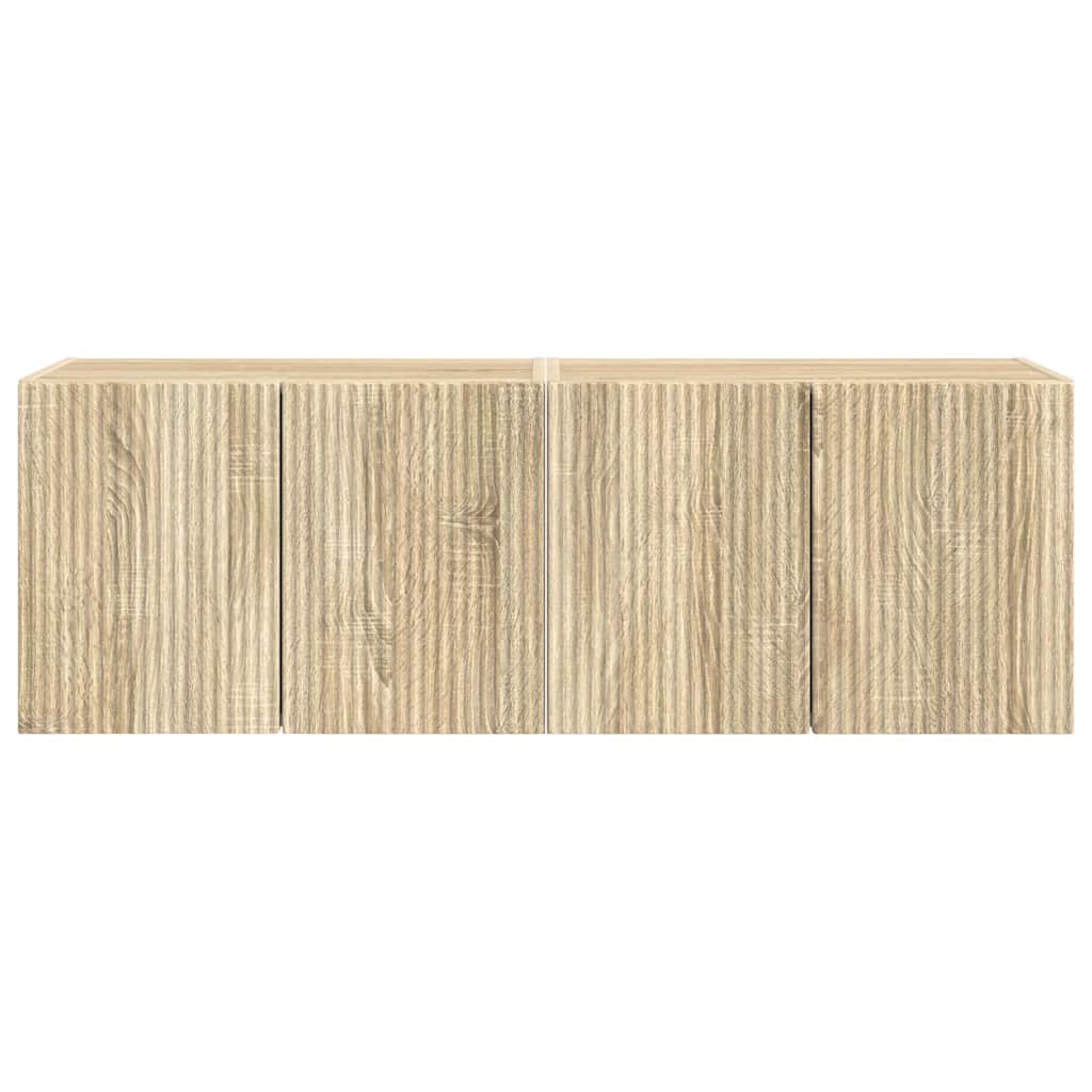TV-Wandschrank 2 pcs Sonoma-Eiche 59,5 x 31 x 40 cm
