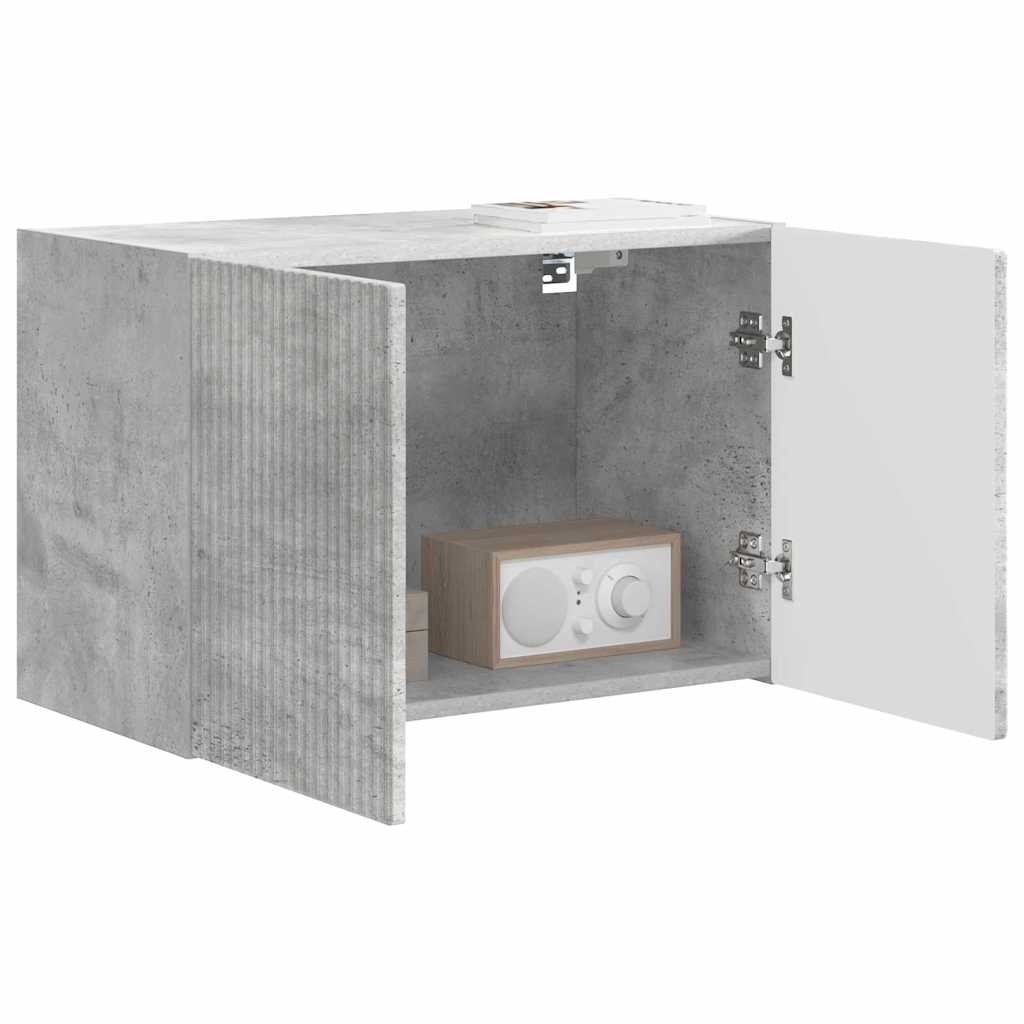 TV-Wandschrank Beton Grau 59,5 x 31 x 40 cm Holzwerkstoff