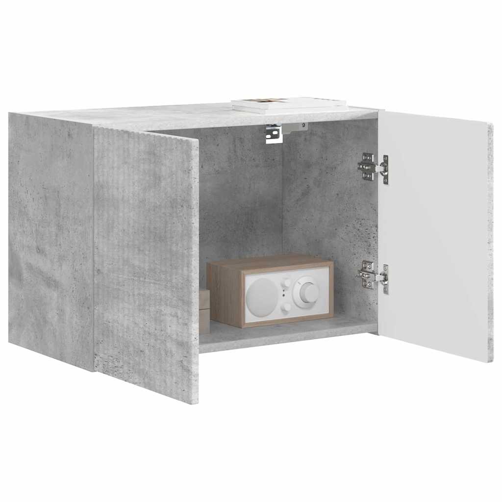 TV-Wandschrank Beton Grau 59,5 x 31 x 40 cm Holzwerkstoff