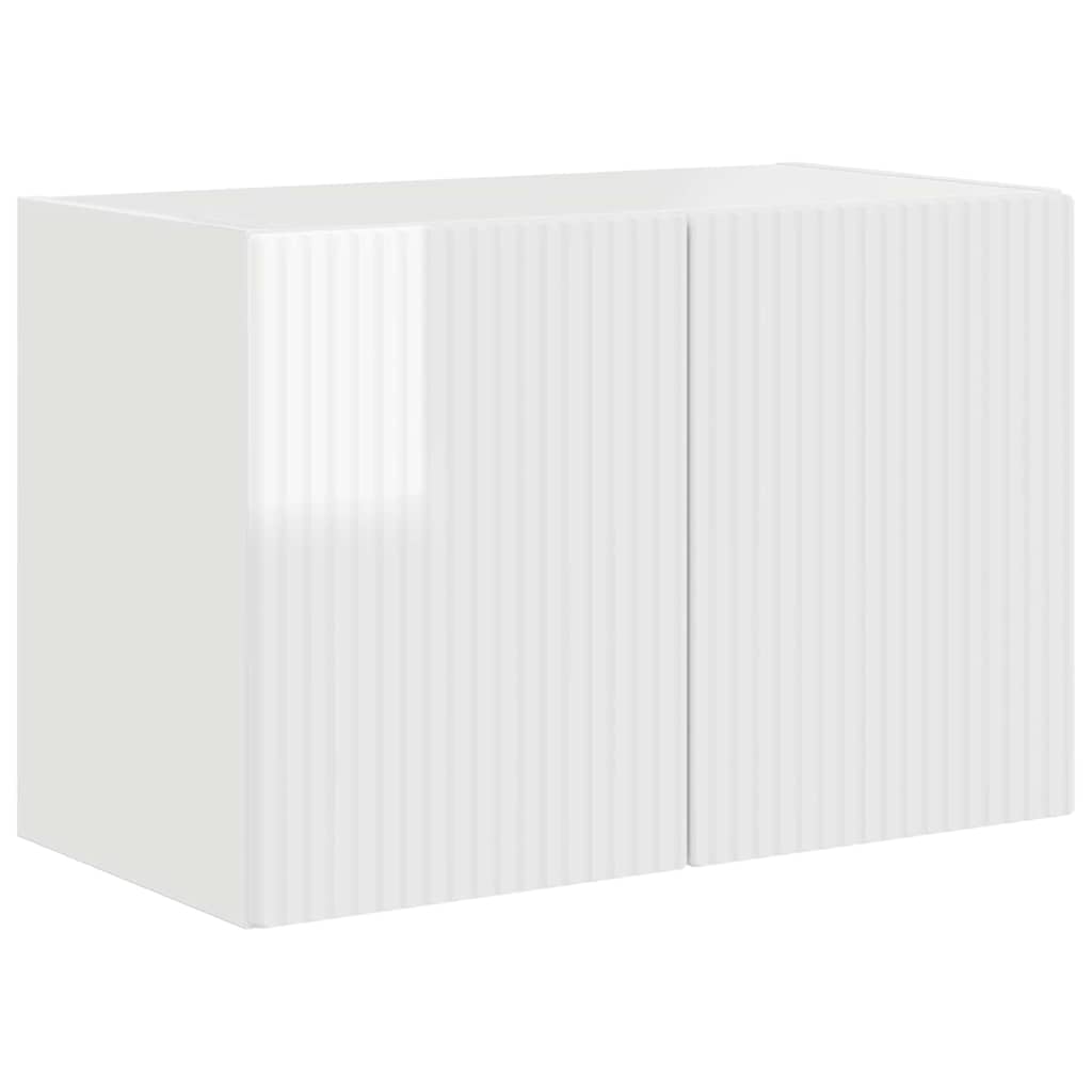 TV-Wandschrank Hochglanz Weiß 59,5 x 31 x 40 cm Holzwerkstoff