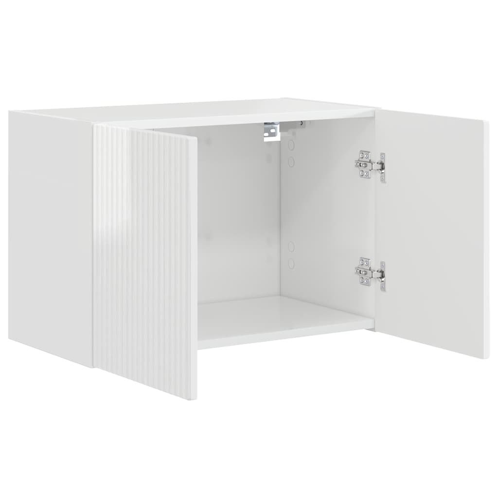 TV-Wandschrank Hochglanz Weiß 59,5 x 31 x 40 cm Holzwerkstoff