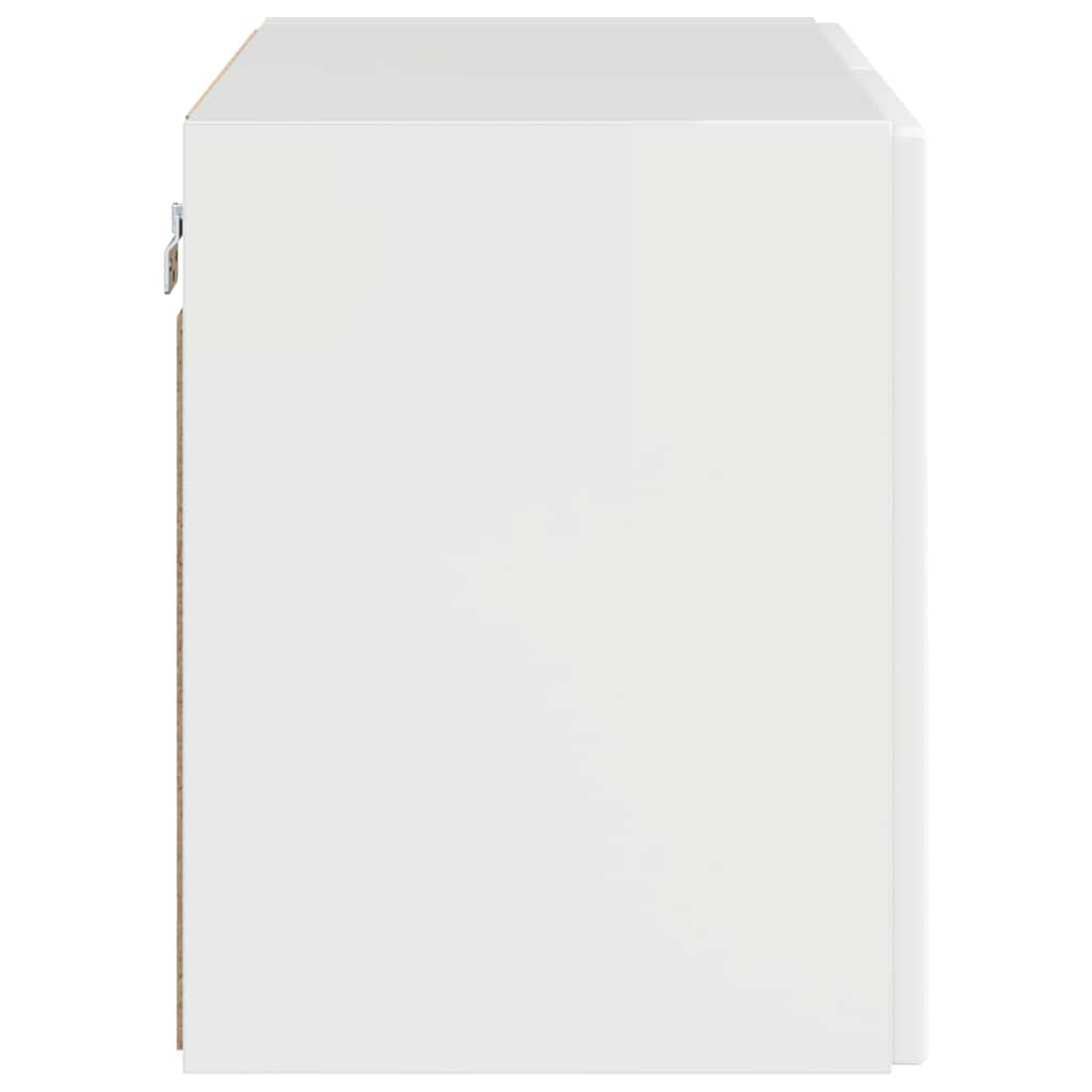 TV-Wandschrank Hochglanz Weiß 59,5 x 31 x 40 cm Holzwerkstoff