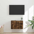 TV-Wandschrank Wandmontiert Geräucherte Eiche 59,5 x 31 x 40 cm