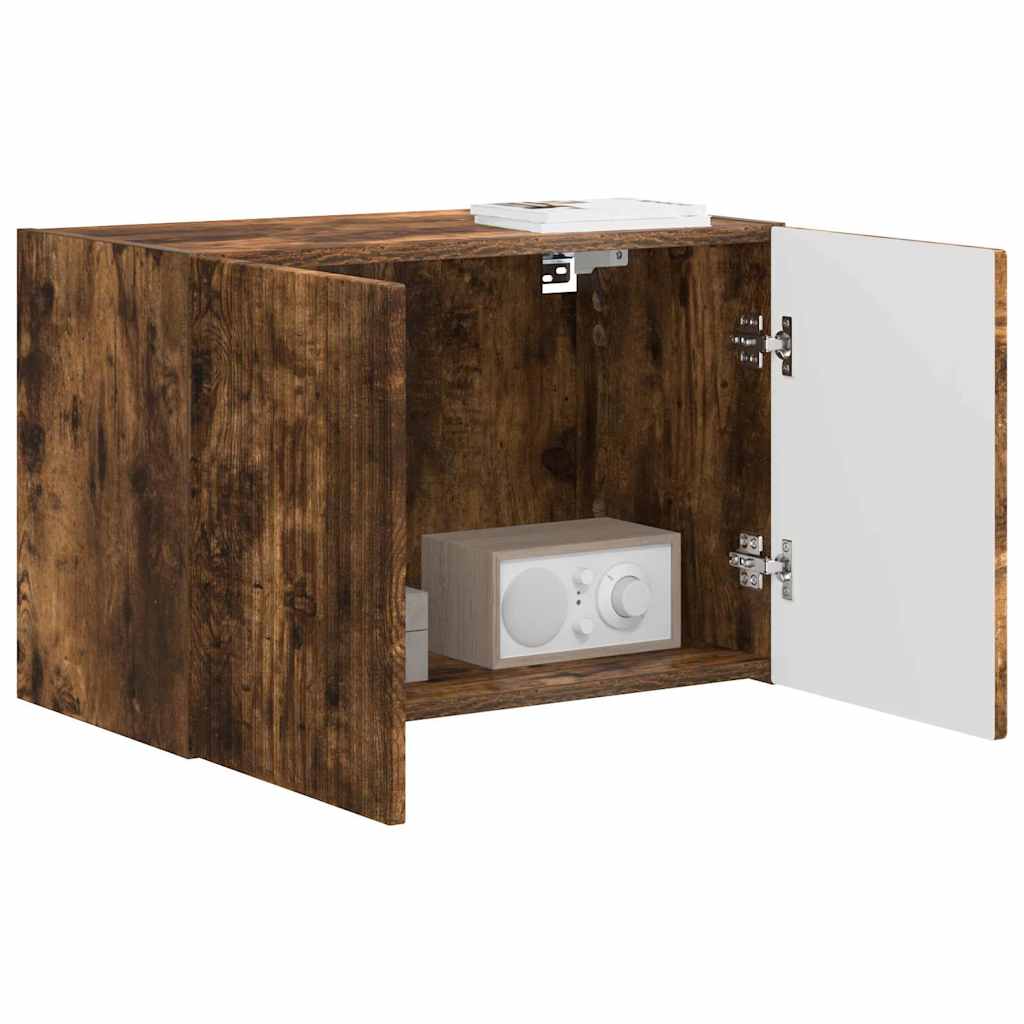 TV-Wandschrank Wandmontiert Geräucherte Eiche 59,5 x 31 x 40 cm