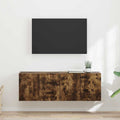 TV-Wandschrank 2 pcs Geräucherte Eiche 59,5 x 31 x 40 cm