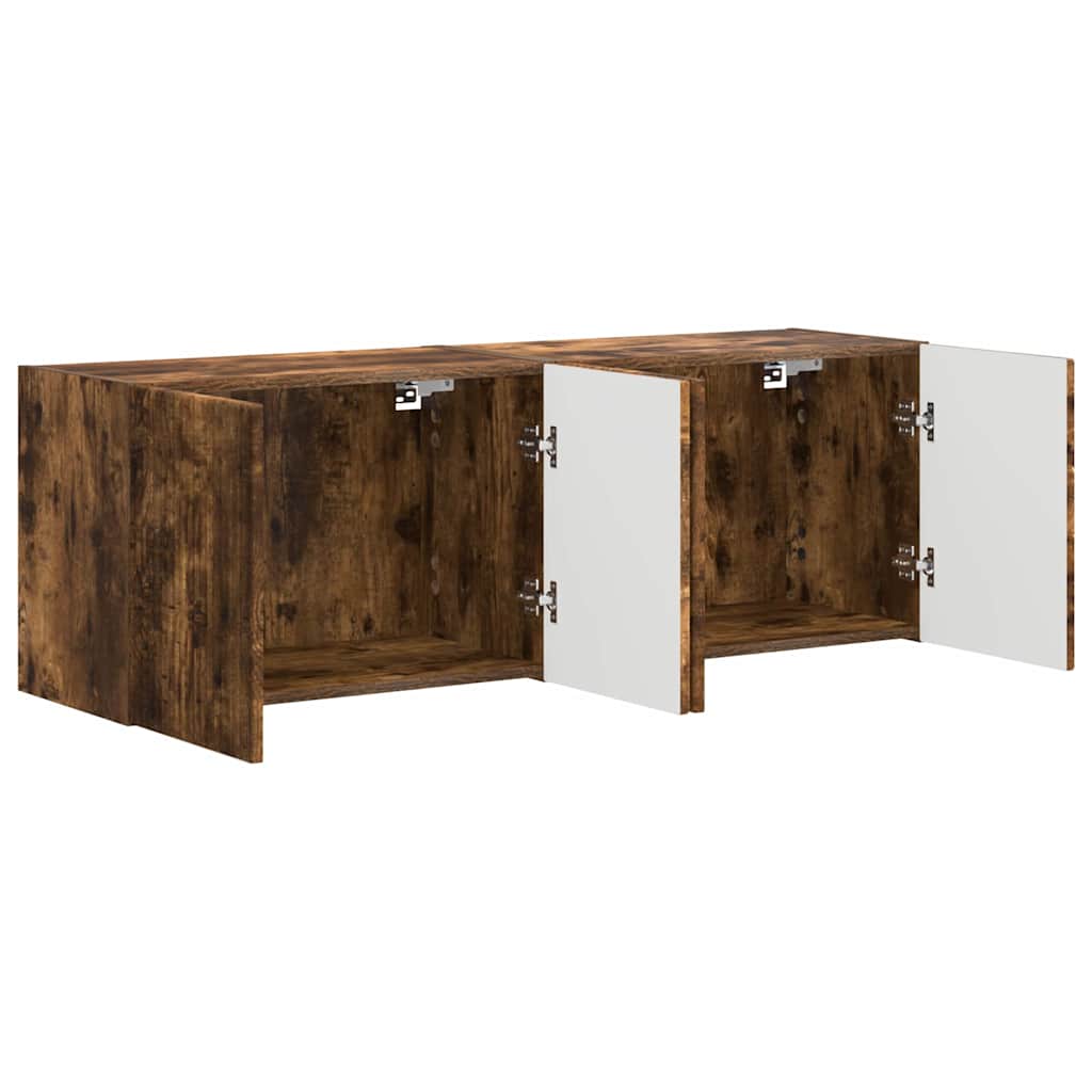 TV-Wandschrank 2 pcs Geräucherte Eiche 59,5 x 31 x 40 cm