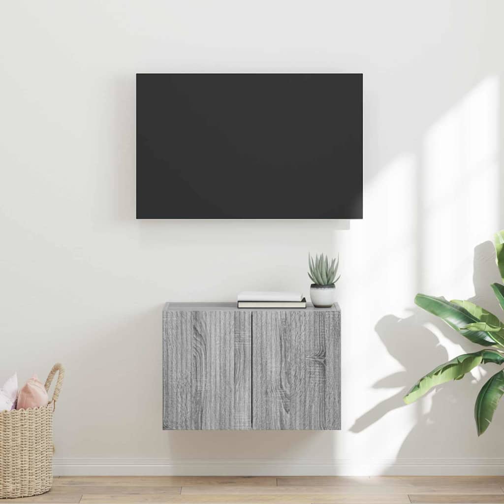 TV-Wandschrank Graues Sonoma 59,5 x 31 x 40 cm Holzwerkstoff