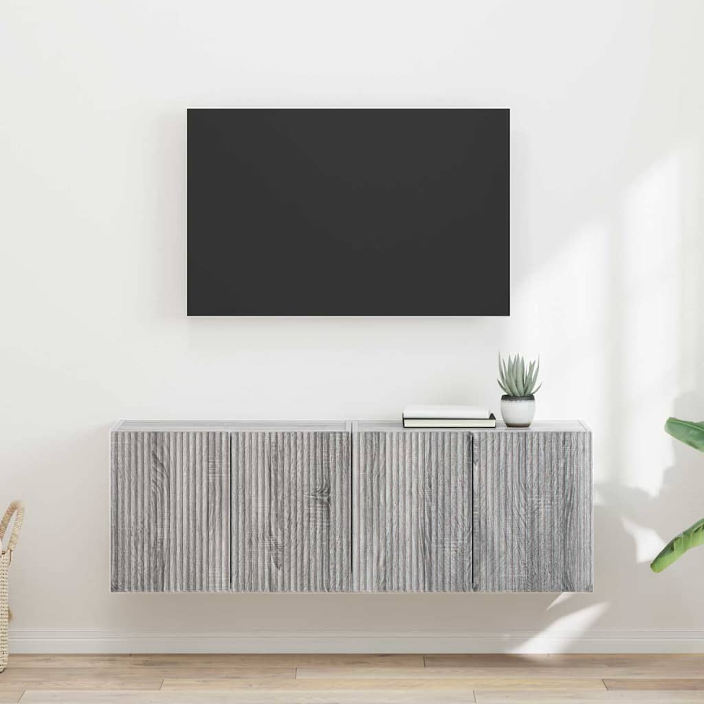 TV-Wandschrank 2 pcs Graues Sonoma 59,5 x 31 x 40 cm