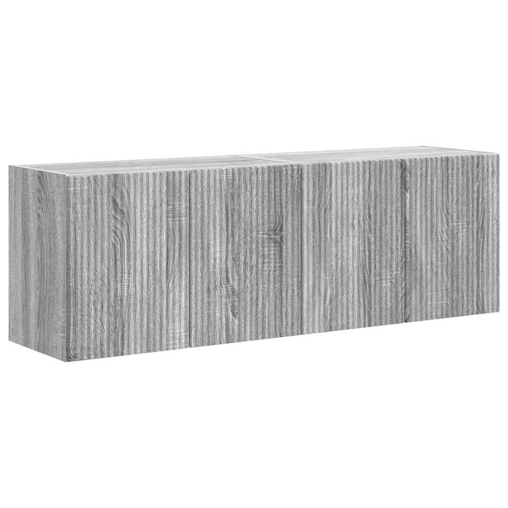 TV-Wandschrank 2 pcs Graues Sonoma 59,5 x 31 x 40 cm