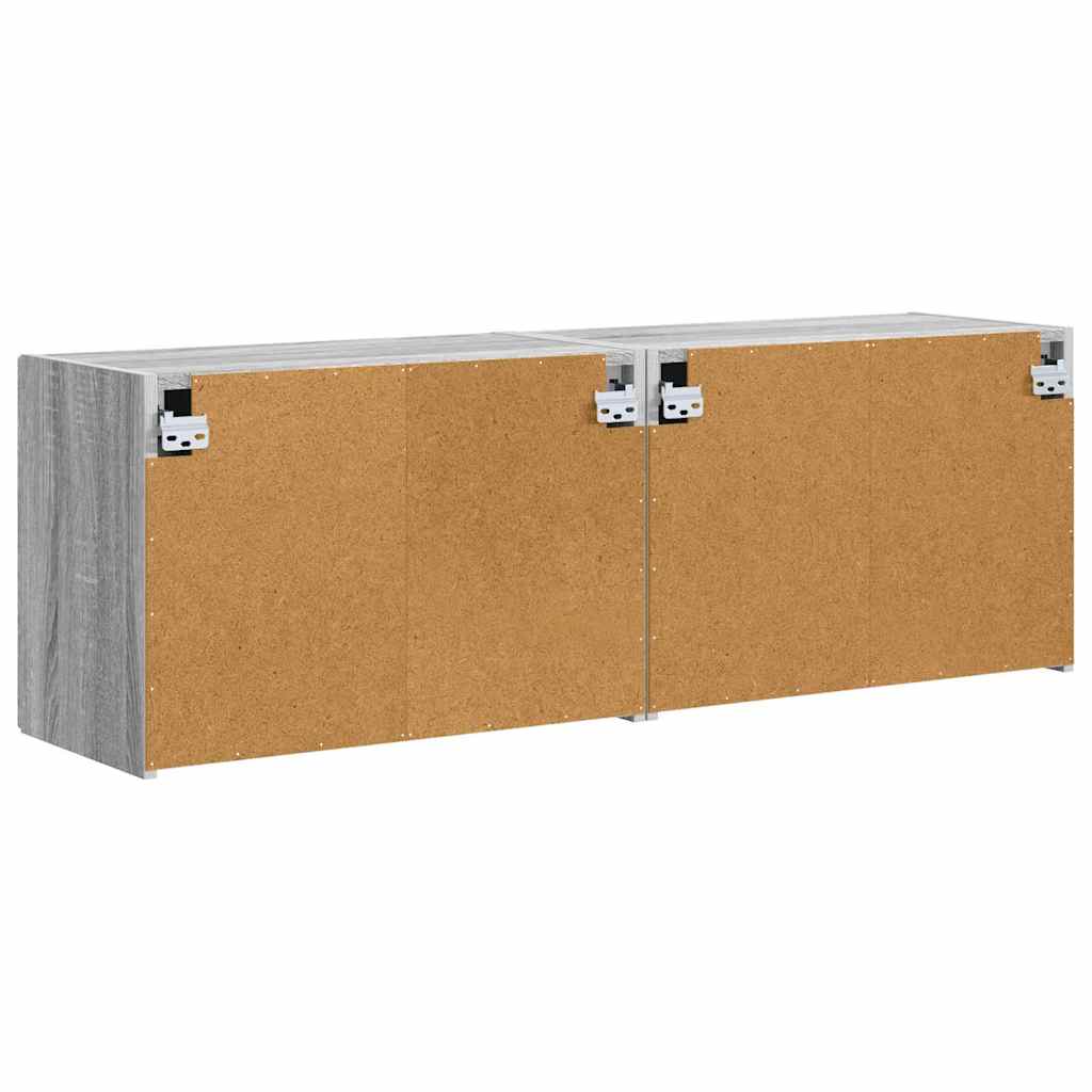 TV-Wandschrank 2 pcs Graues Sonoma 59,5 x 31 x 40 cm
