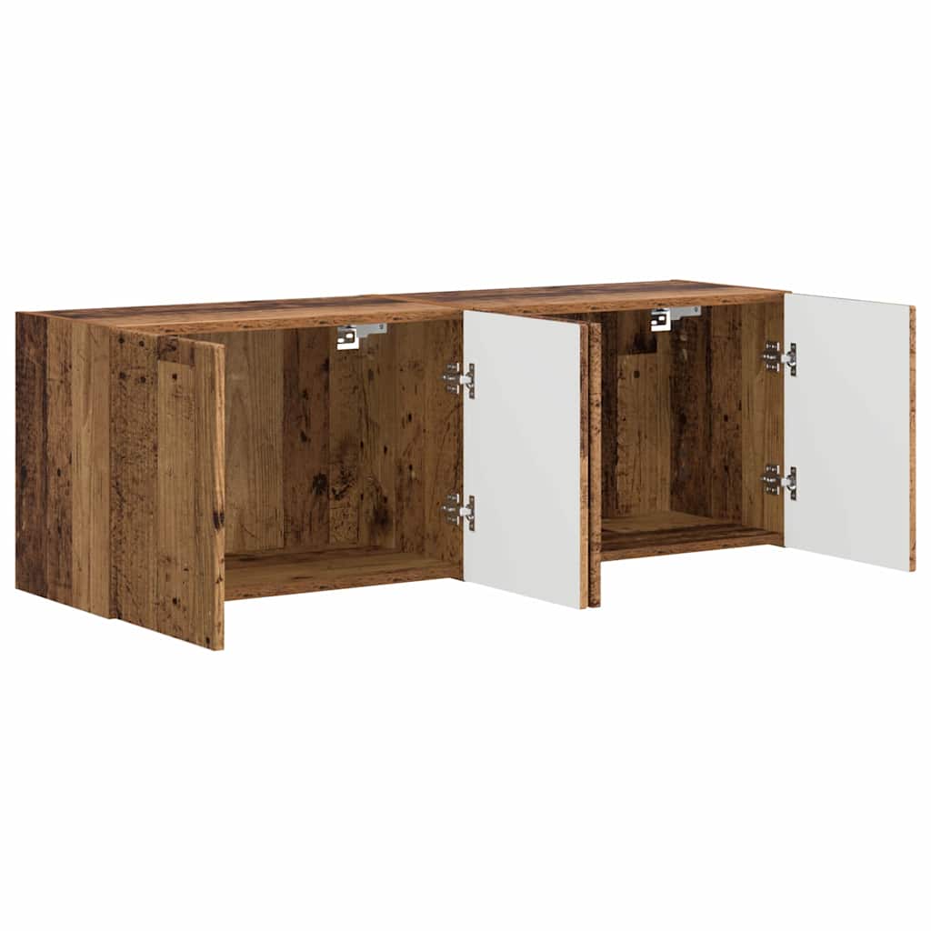 TV-Wandschrank 2 pcs Altholz 59,5 x 31 x 40 cm Holzwerkstoff