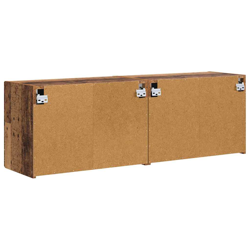 TV-Wandschrank 2 pcs Altholz 59,5 x 31 x 40 cm Holzwerkstoff