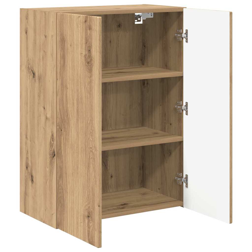TV-Wandschrank Weiß 59,5 x 31 x 60 cm Holzwerkstoff
